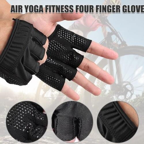 2021 Grip Gloves Four Fingers Workout Gloves Lightweight Breathable Half Gloves for Yoga Fitness NOV99