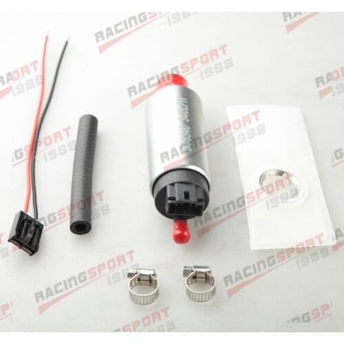 255LPH High Pressure High Flow Electric Fuel Pump Install Kit Walbro GSS341