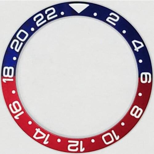 38mm Watch Ring Ceramic Bezel Insert Ring for GMT Watch 40mm Casing Watch Accessories Inner diameter 30.8mm