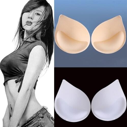 4PCS/2PAIR Removeable Breast Enhancer Sexy Spong Bra Pads Chest Cup Push Up Insert Foam Pads for Women Bikini Swimsuit Padding