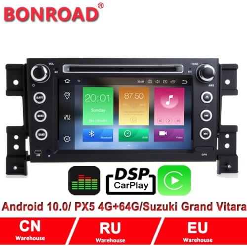 7"2Din Android 10.0 Car DVD For suzuki grand vitara 2007-2015 Stereo gps navigation car radio USB audio video player DSP WIFI