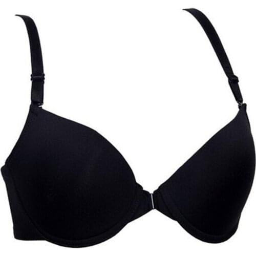 New Sexy Fashion Wireless Front Closure Bras For Women Sexy Lingerie Comfort Push Up Bra Adjusted Seamless Backless Bralette