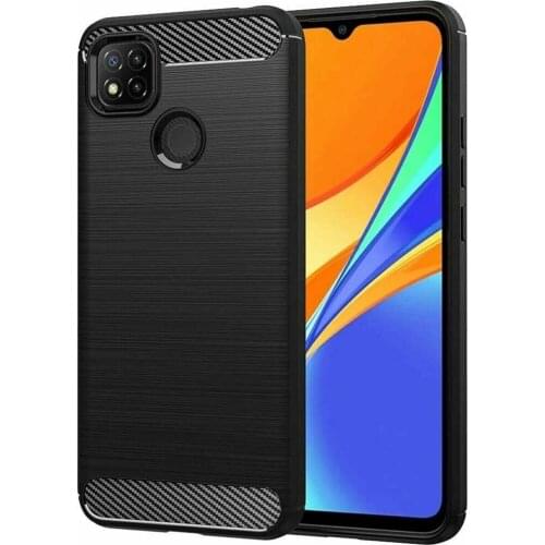 Coque For 0PPO Find X3 Lite A15 A53s Etui Protection TPU Effet Carbone Antichoc Noir