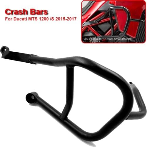 For Ducati Multistrada 1200 2015 2016 2017 Full Set Crash Bars Heavy-Duty Steel Tubing Engine Guard Frame Protection MTS 1200