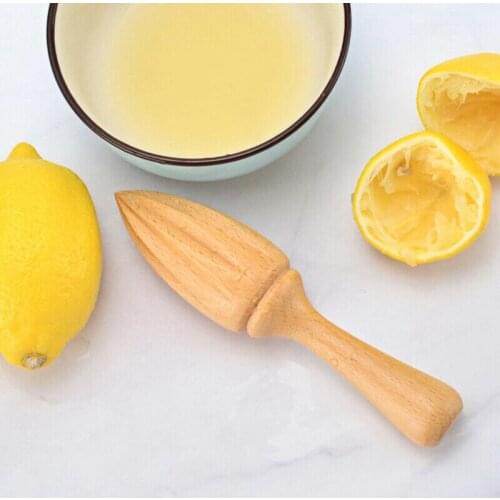 Dropship Kitchen Tool Wooden Lemon Squeezer Mini Hand Press Manual Juicer Fruit Orange Juice Extractor Reamers Ten Corner Design