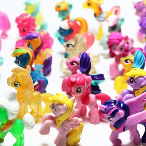 Random 10/20 Lot Original Little Horse Model Unicorn Horse Action Figure Toys Horse For Kids Christmas Gift Birthday Gift