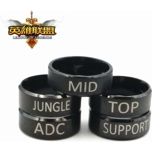 Game Ring League Of Legend Stainless Steel Rings For Fans Gifts High Quality Accessories USA#7&#9 Wholesale