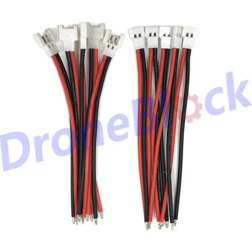 10 Pcs 1S Lipo Battery Balance Charger Switch Wiring Cable XH 2.0mm Pitch Plug Male Female For indoor drone syma X5C hubsan x4