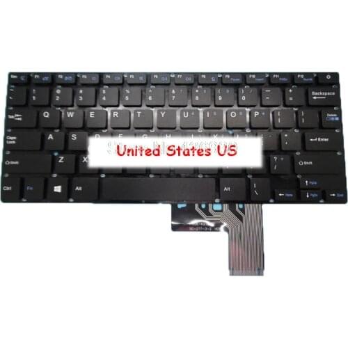 Laptop Keyboard For Dere V700 0280JJ NB92-16 342808054 S84 13.3' English US NO Frame