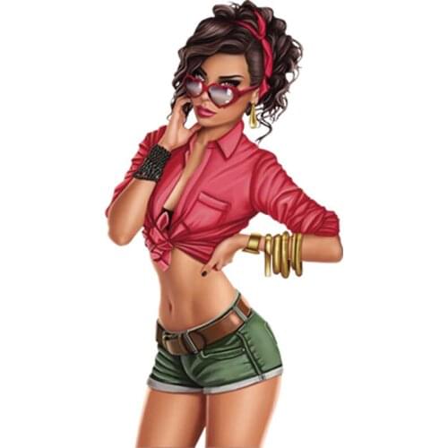 Cool Lady Patches Garment Thermal Transfer A-Level Washable Stripe Diy Thermal Patches Clothing Heat Press Appliqued