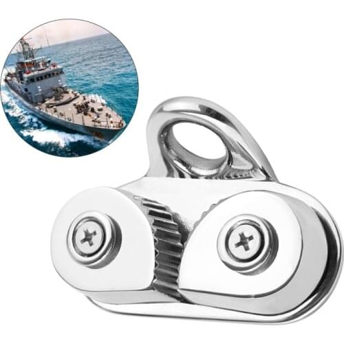 Cam Cleat with Leading Rings Boat Marine Sailboat 316 Stainless Steel Boat Cam Cleats High Loads Boat Cam Rope Clamp Accessoires