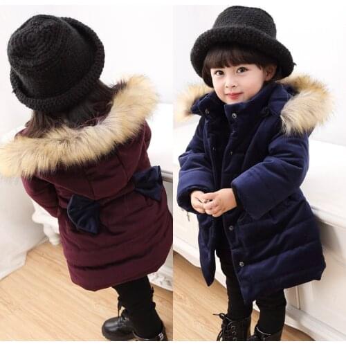 Baby Girls Fashion Flannelette Hooded Jacket Little Kids Gold Velvet Wadded Coat Childrens Cotton Padded Clothes Outerwear B219