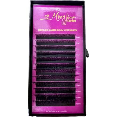 YY eyelash Extension Mix 8-12mm Premade Volume Fans 0.07 Russian Lashes D Easy fans eyelash Accept OEM Wholesale supplier