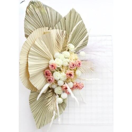 Nordicos secos girasoles artificiales plantas grandes hojas de flores de la boda de fiesta de diseno de espacio casa decoracion