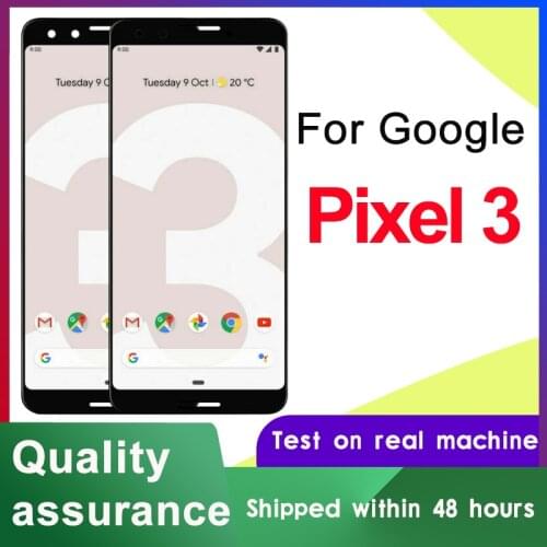 New Tested 5.5" Display Replacement For Google Pixel 3 LCD Touch Screen Digitizer Assembly For Google Pixel3 P-OLED LCD Display
