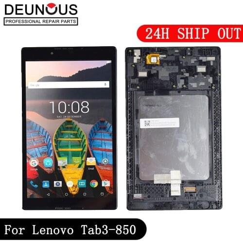 New Touch Screen LCD Display panel digitizer assembly Frame for Lenovo Tab 3 TAB3 8.0 850 850F 850M TB3-850M TB-850M Tab3-850