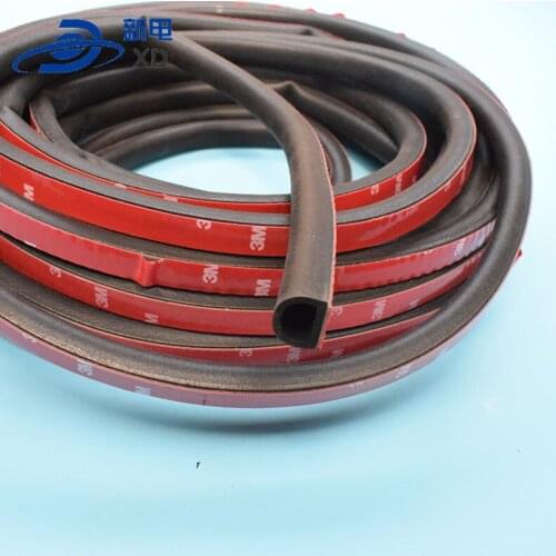 Foam self adhesive car door weather rubber strip door