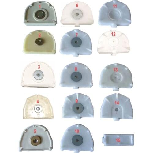 10PCS Dental Lab Semicircle Hexagonal Shape Plastic Plate Disposable Magnetic Base Amann Girrbach Universal Zeiser Model Working