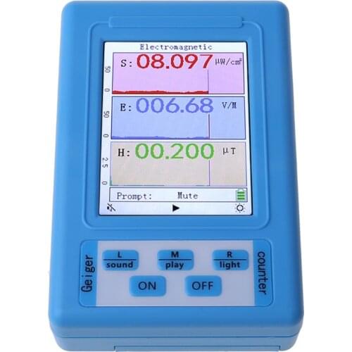 Professional Electromagnetic Radiation Detector Dosimeter Monitor Radiation Tester EMF Meter BR-9A