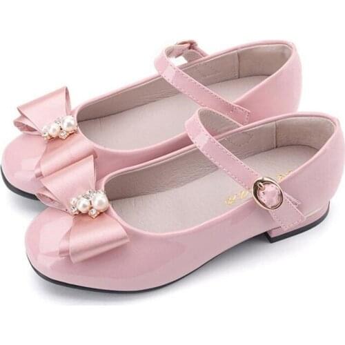 QGXSSHI Leather Shoes For Girls