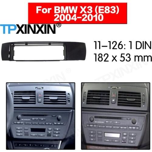 1 DIN Car DVD Player Frame For BMW X3 E83 2004 2005 2006 2007 2008 2009 2010 Auto Radio Multimedia Navigation Fitting Fascia