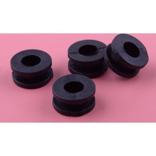 4Pcs 1.6 cm Rubber Mount Grommet Black Fit For Yamaha Side Covers Fenders Frame Fuel Tanks Fairings Headlights Battery Box