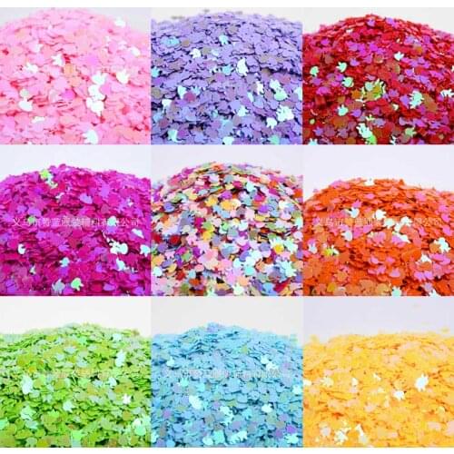 4mm Rabbit Head Glass Filled Bead Nail Sequin Crystal Mud DIY Handmade Material Party Decoration Sequin