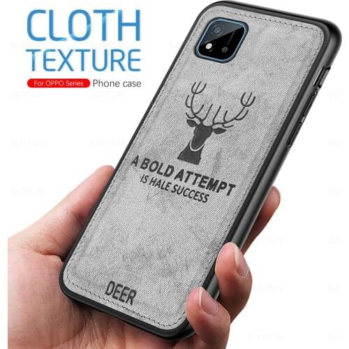 For Realme C20 Case Cloth Fabric Phone Cover For Oppo Realme C20 Realmy Realme C 20 6.5" Derr Pattern Silicone Frame Coque Shell