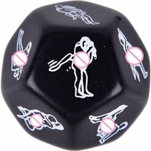 Adult Games 12-Sides Love Dice Acrylic Freaky Dice with Sex Position Sexy Posture Cube for Couples Women Erotic Sex Toys