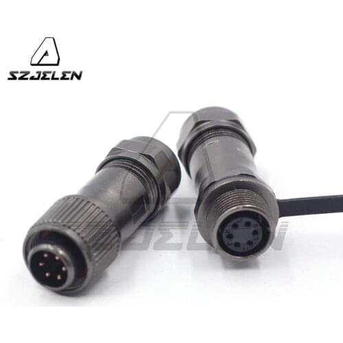 WEIPU ST12series 2 3 4 5 6 7 9pin Metal Waterproof Connector Plugs and Sockets, IP68 waterproof Male Female Connectors
