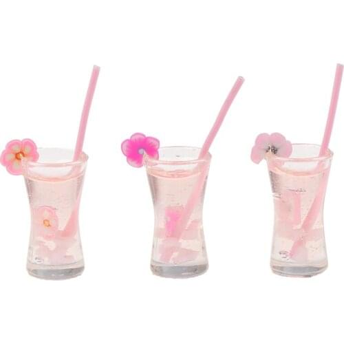 1Pcs 1:12 Kitchen Room Food Mini Drink Tea Milk Cup For Doll DIY Miniature Dollhouse Coffee Cup Mini World Dolls Accessories