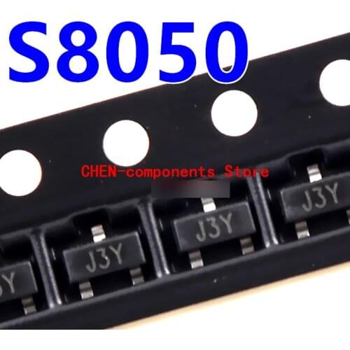 100pcs S8050 SMD triode J3Y SOT-23