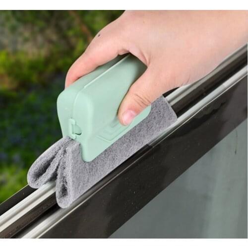 2020 Creative Window Groove Cleaning Cloth Window Cleaning Brush Windows Slot Cleaner Brush Clean Window Slot Clean Tool