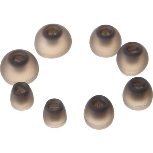 4 Pairs Soft Silicone Earphone Case In Ear Earbuds Cover Eartips Replacement for Sennheiser Momentum Headphone