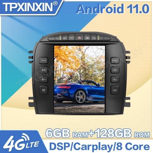 Android 11 For Jaguar S-TYPE 2004-2005 Android Vertical Screen Car Radio GPS Navigation Stereo Headunit Multimedia DVD Player