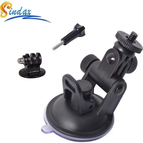 Car Suction Cup Mount Holder For Gopro 8 Car Mount Holder Tripod Mount Adapter For Gopro Hero 6 7 8 Accessories Xiaomi yi 4k Cam