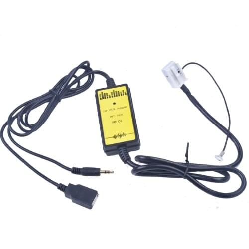For VW Car CD Adapter MP3 Audio Interface AUX USB SD 12P Connect CD Changer for Audi A3 A4 for VW Beetle Golf for Skoda Superb