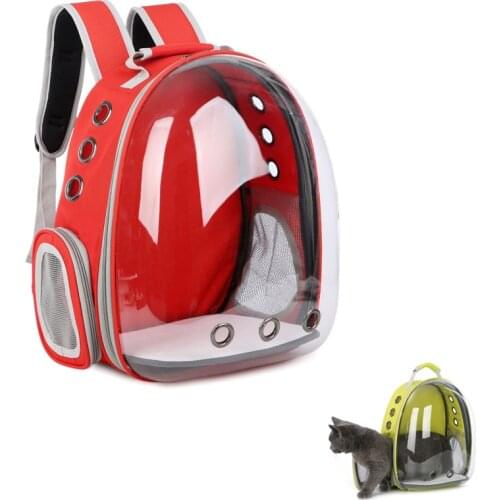 More type Cat bag Breathable Portable Pet Carrier Bag Outdoor Travel backpack for cat and dog Transparent Space pet Backpack