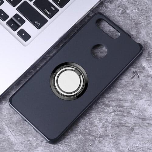 For Lenovo K5 K350t 5.7" Back Ring Holder Bracket Phone Case Cover Phone TPU Soft Silicone Cases for Lenovo K5 2018