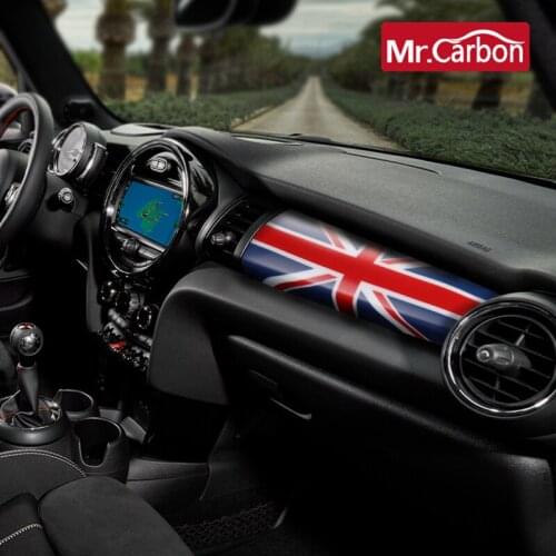 Car central control dashboard decorative interior stickers For BMW MINI ONE Cooper F55 F56 F57 Modification Accessories