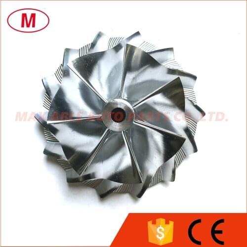 GT3582 451644-0005 61.33/82.00mm 7+7 blades Reverse Performance Racing Turbo Billet compressor wheel/Milling for Turbocharger
