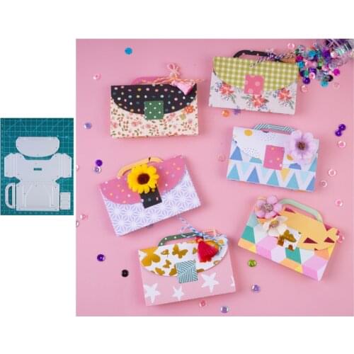 InLoveArts Women Handbag Bag Metal Cutting Dies For Scrapbooking Stencil Craft Paper Knife Mould Blade Punch Card Making Die Cut