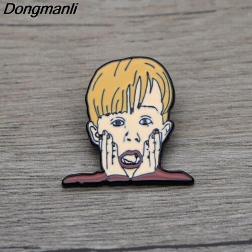 L3349 Home Alone Movie Pins Enamel Pins and Brooches Lapel Pin Backpack Bags Badge Clothes Decoration Gifts