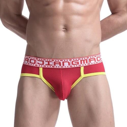 Breathable Sexy Men Underwear Briefs Low Waist Slip Nylon Cueca Gay Men Underwear Male Panties Comfortable Briefs Underpants