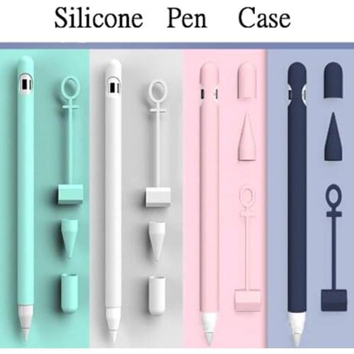 Soft Silicone Compatible For Pencil Case Compatible For iPad Tablet Touch Pen Stylus Protective Sleeve Cover Anti-lost