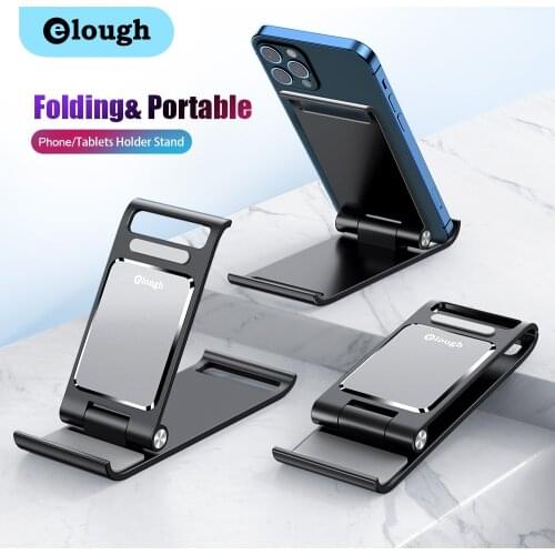 Elough Phone Tablet Stands Desktop Holder For iPad Pro iPhone Huawei Adjustable Universal Foldable Mobile Phones Desktop Support