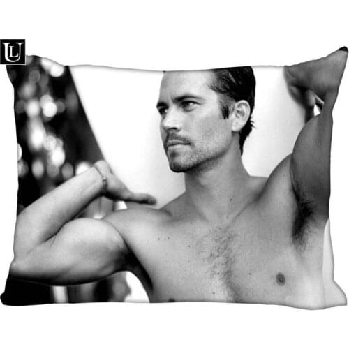 Custom Paul Walker Rectangle Pillowcase zipper Classic Pillow Case Customized Pillow Case Covers (Two Sides) 1pcs custom