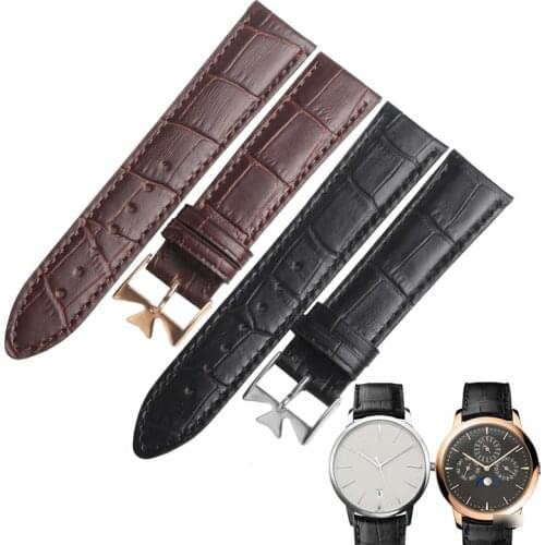 WENTULA watchband for Vacheron Constantin VC calf-leather band cow leather leather strap Genuine Leather