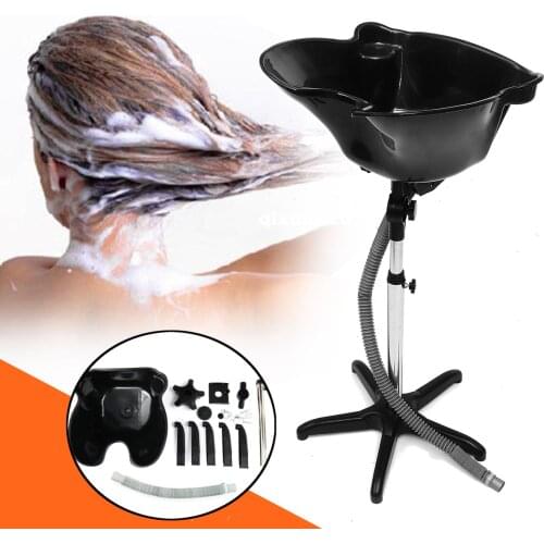 Salon Basin Treatment Bowl Salon Deep Shampoo Basin Bathroom Sink Hair Trap with Drain Washing Hose Adjustable