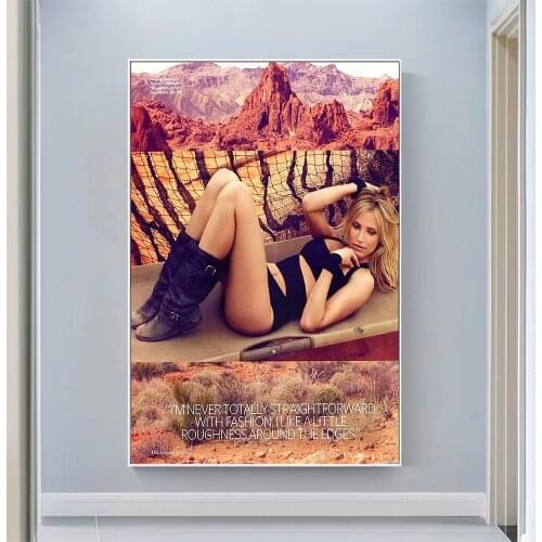 Silk Cloth Wall Poster InStyle Sexy Model Star Art Home Decoration Gift